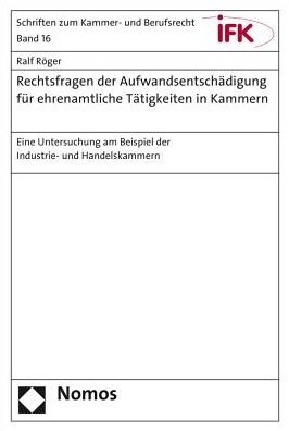 Cover for Röger · Rechtsfragen der Aufwandsentschäd (Book) (2015)