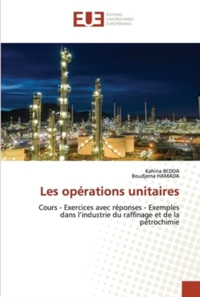 Cover for Kahina Bedda · Les operations unitaires (Paperback Book) (2021)