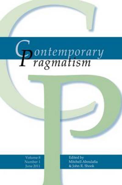 Cover for Mitchell Aboulafia · Contemporary Pragmatism. Volume 8, Number 1, June 2011. (Paperback Book) (2011)