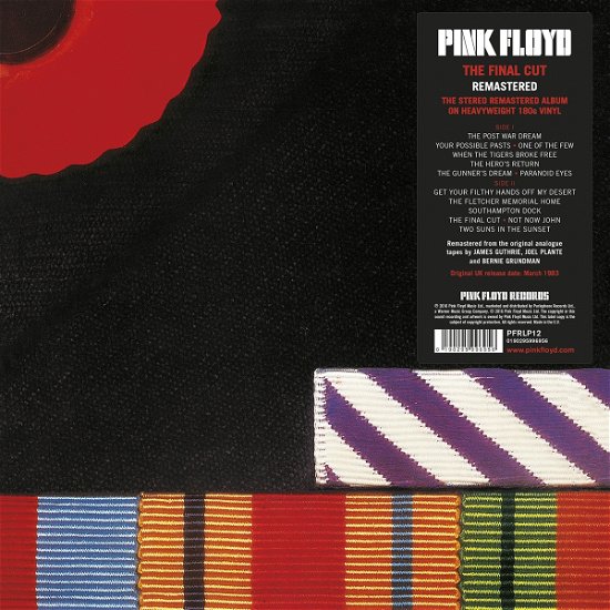 Cover for Pink Floyd · The Final Cut (LP) (2017)