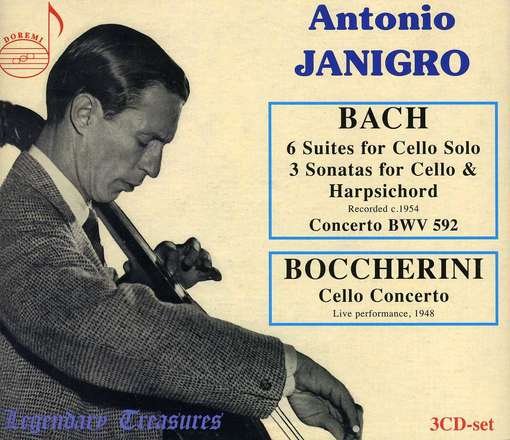 Plays Bach & Boccherini - Bach,j.s. / Janigro / Veyron-lacroix - Musik - DOREMI - 0723721660956 - 10. April 2012
