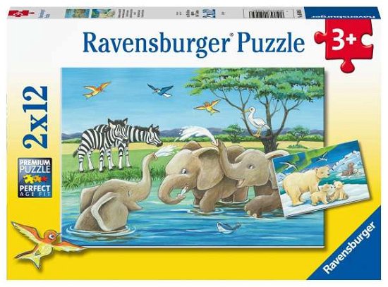 Cover for Ravensburger · Jonge Dieren Uit De Hele Wereld (2 X 12 Stukjes) (Jigsaw Puzzle)