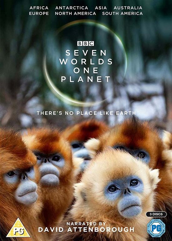 Cover for Seven Worlds One Planet · David Attenborough - Seven Worlds, One Planet (DVD) (2019)