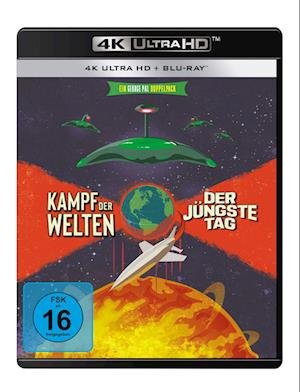 Cover for Gene Barry,les Tremayne,ann Robinson · Kampf Der Welten (1953) &amp; Der Jüngste Tag... (4K Ultra HD) (2023)