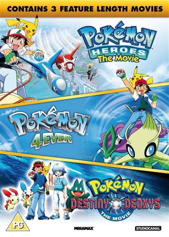 Cover for (UK-Version evtl. keine dt. Sprache) · Pokémon - Triple Movie Collection (DVD) (2016)