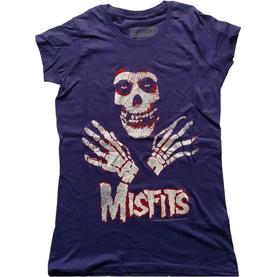 Cover for Misfits · Misfits Ladies T-Shirt: Hands (T-shirt) [size XS] [Purple - Ladies edition]