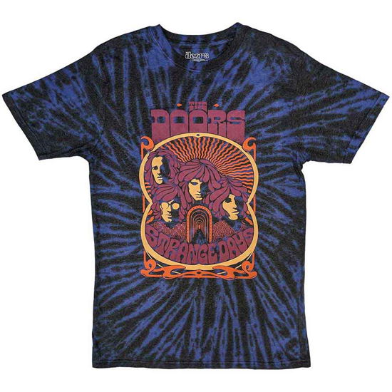 Cover for The Doors · The Doors Unisex T-Shirt: Strange Days (Wash Collection) (T-shirt) [size S] [Blue - Unisex edition]