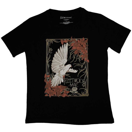 Cover for Fleetwood Mac · Fleetwood Mac Ladies T-Shirt: Dove (Black) (T-shirt) [size S] (2023)