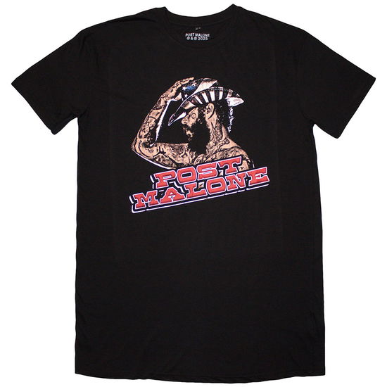 Cover for Post Malone · Post Malone Ladies T-Shirt Dress: Cowboy Hat (Black) (CLOTHES) [size S] (2025)