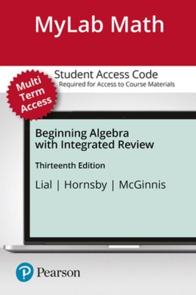 Cover for Margaret Lial · MyLab Math with Pearson eText -- 24 Month Standalone Access Card -- for Beginning Algebra (Drucksachen) (2019)
