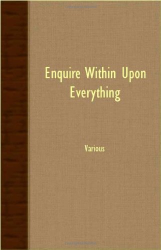 Cover for Enquire Within Upon Everything (Paperback Book) (2007)