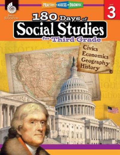 Cover for Terri McNamara · 180 Days™: Social Studies for Third Grade: Practice, Assess, Diagnose - 180 Days of Practice (Paperback Book) (2018)