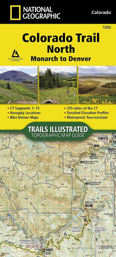 Cover for National Geographic · Colorado Trail North, Monarch To Denver (Map) [2018th edition] (2017)