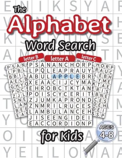 Cover for Engage Books · The Alphabet Word Search for Kids: (Ages 4-8) One Word Search for Every Letter of the Alphabet! (Paperback Book) [Large type / large print edition] (2021)