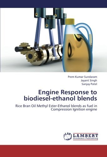 Cover for Sanjay Patel · Engine Response to Biodiesel-ethanol Blends: Rice Bran Oil Methyl Ester-ethanol Blends As Fuel in Compression Ignition Engine (Paperback Bog) (2012)