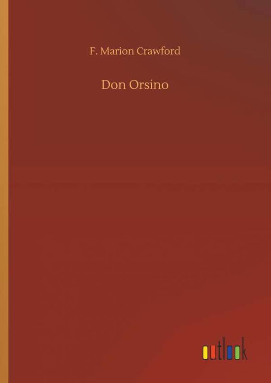 Don Orsino - Crawford - Libros -  - 9783734030956 - 20 de septiembre de 2018