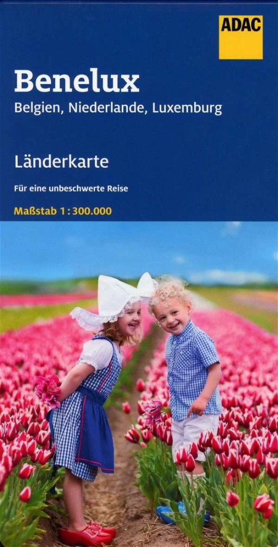 Cover for ADAC Verlag · ADAC LänderKarte: ADAC länderkarte Benelux (Inbunden Bok) (2019)
