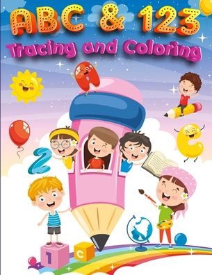 Cover for Education Colouring · ABC &amp; 123 Coloring and Tracing (Paperback Book) (2021)