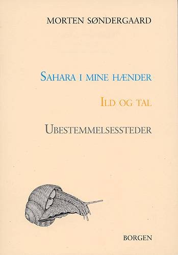 Cover for Morten Søndergaard · Sahara i mine hænder Ild og tal Ubestemmelsessteder (Sewn Spine Book) [1. Painos] (1999)