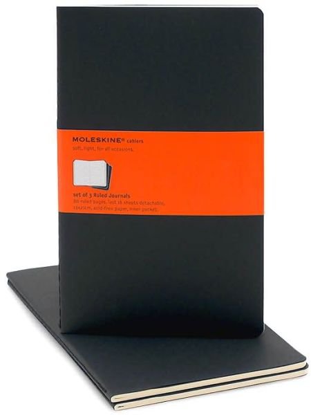 Cover for Moleskine · Moleskine Ruled Cahier L (Moleskine Ruled Cahier L - Black Cover (3 Set) Large) - Moleskine Cahier (Book pack) (2004)