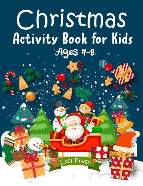 Cover for Esel Press · Christmas Activity Book for Kids Ages 4-8 (Paperback Bog) (2020)