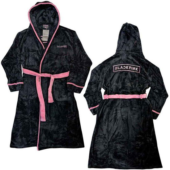 Cover for BlackPink · BlackPink Unisex Bathrobe: Logo (Black) (CLOTHES)