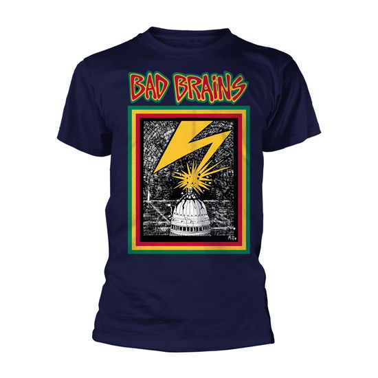 Cover for Bad Brains · Bb (Navy) (T-shirt) [size XXL] (2025)