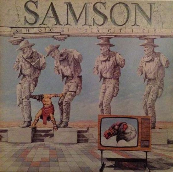 Cover for Samson · Shock Tactics (Grey Blue Marbl (LP) (2017)