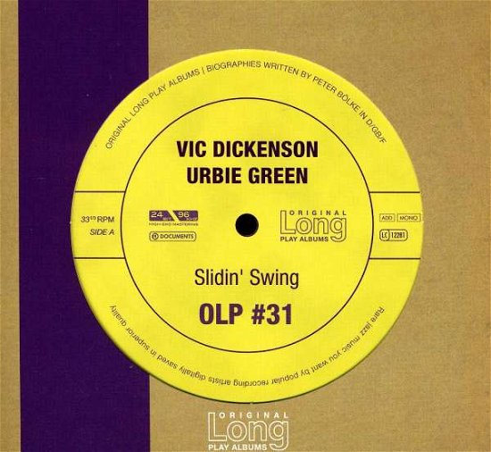 Cover for Vic Dickenson / Urbie Green · Vol.31 (CD) [Digipak] (2011)