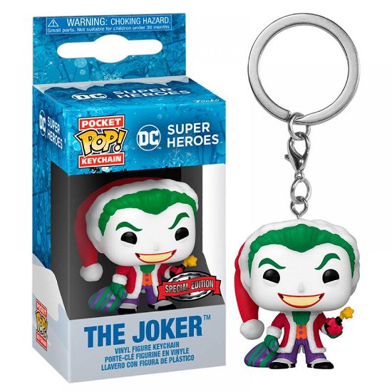 Dc Comics: Funko Pop! Pocket Keychain - Dc Holiday - Joker - Dc Comics: Funko Pop! Pocket Keychain - Merchandise - Funko - 0889698665957 - 9. desember 2022