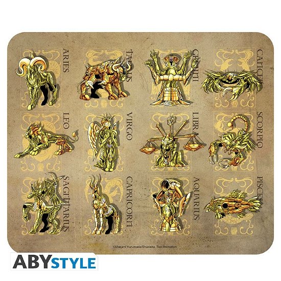 Saint Seiya - Flexible Mousepad - Gold Armors - Abystyle - Spil - ABYstyle - 3665361047957 - 2. februar 2021