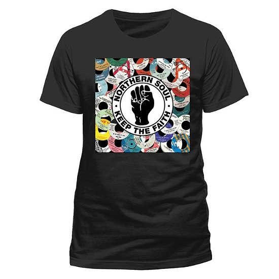 Cover for Northern Soul · Northern Soul Labels Black Medium T-Shirt (T-shirt)