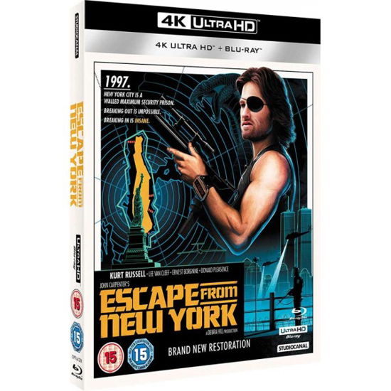 Cover for Escape from New York (4k Blu-r · Escape From New York (4K UHD Blu-ray) [Collectors edition] (2019)