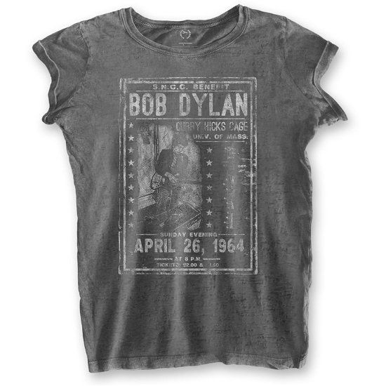 Bob Dylan Ladies T-Shirt: Curry Hicks Cage (Burnout) - Bob Dylan - Produtos - Sony Music - 5056170623957 - 