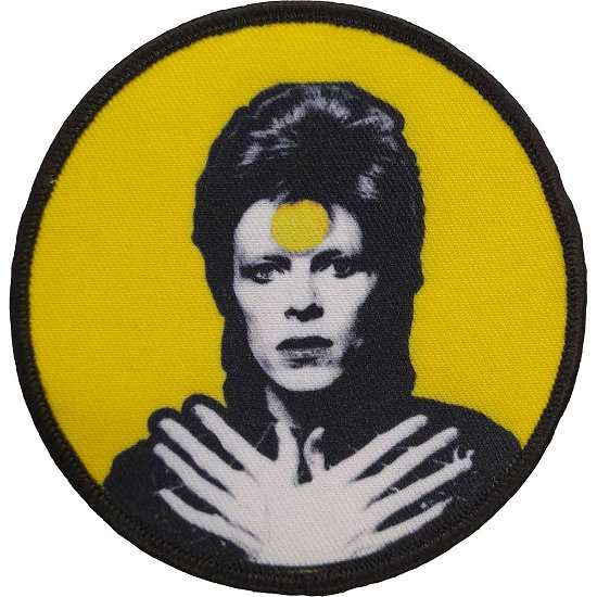 David Bowie Standard Printed Patch: Hands Crossed - David Bowie - Koopwaar -  - 5056368695957 - 