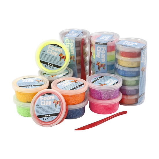 Cover for Foam Clay · Assorted Colours - 28 Tubs (78816) (Zabawki)