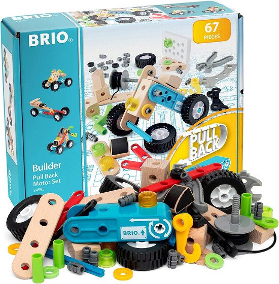 Brio - Builder Pull Back Motor Set - 67 Pieces (34595) - Brio - Gadżety - Brio - 7312350345957 - 