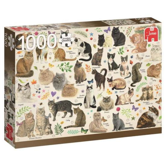 Cover for Puzzle · Jumbo - Cat Poster ( 1000 Pcs ) (Leketøy) (2018)