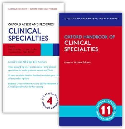 Cover for Andrew Baldwin · Oxford Handbook of Clinical Specialties 11e and Oxford Assess and Progress (Bok) (2021)
