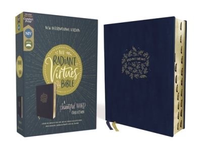 NIV, Radiant Virtues Bible : A Beautiful Word Collection, Leathersoft, Navy, Red Letter, Thumb Indexed, Comfort Print : Explore the virtues of faith, hope, and love - Zondervan - Livros - Zondervan - 9780310456957 - 16 de novembro de 2021