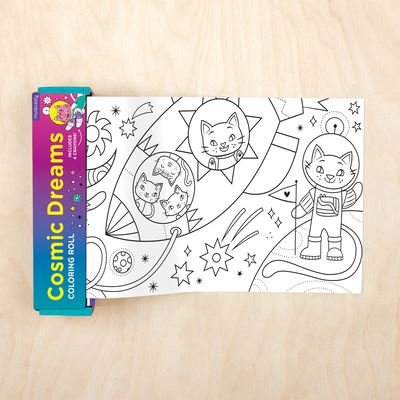 Cover for Mudpuppy · Cosmic Dreams Mini Coloring Roll (Book) (2023)