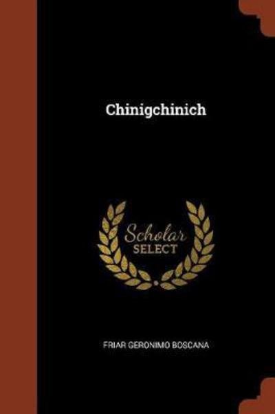 Cover for Friar Geronimo Boscana · Chinigchinich (Paperback Book) (2017)