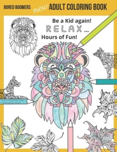 Cover for Beesville Books · Bored Boomers New Adult Coloring Book (Paperback Bog) (2019)