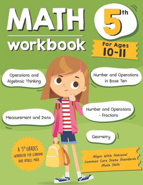 Cover for Tuebaah · Math Workbook Grade 5 (Ages 10-11) (Paperback Bog) (2019)