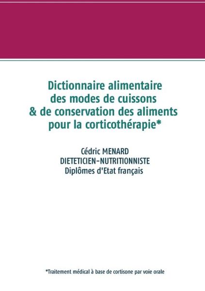 Cover for Menard · Dictionnaire des modes de cuisso (Book) (2020)