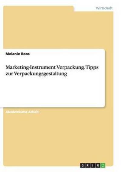 Cover for Roos · Marketing-Instrument Verpackung.Ti (Book) (2017)