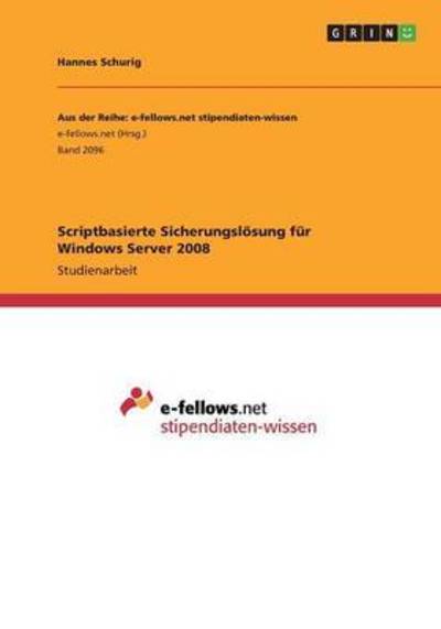 Cover for Schurig · Scriptbasierte Sicherungslösung (Book) (2016)