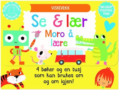 Cover for Wipe &amp; clean box - Se og lær - Moro å lære NO (Buch) (2022)