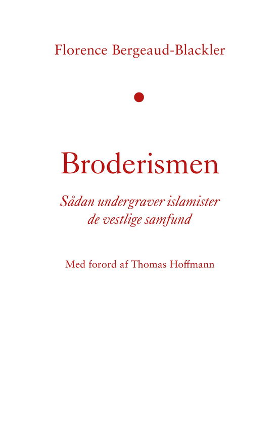 Cover for Florence Bergeaud-Blackler · Broderismen (Sewn Spine Book) [1st edition] (2024)