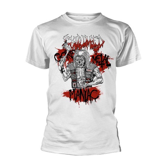 Cover for Exhumed · Gore Metal Maniac (White) (T-shirt) [size XL] [White edition] (2019)
